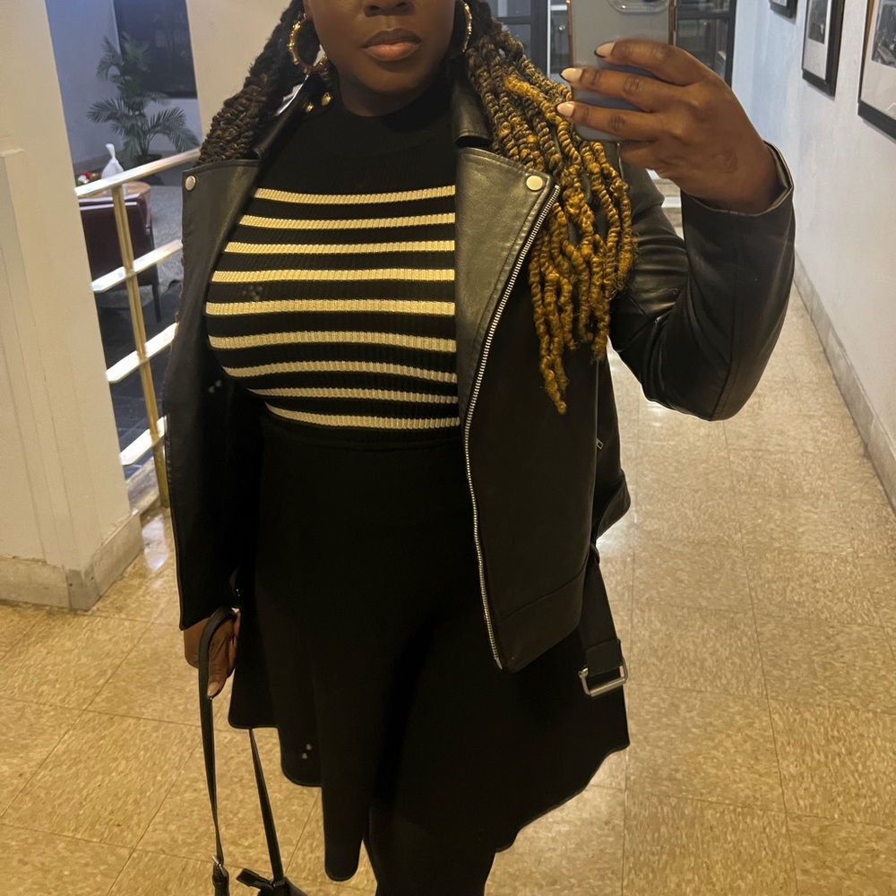 Missguided Black Leather Jacket